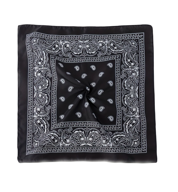 Opgevouwen katoenen bandana voor honden en katten, formaat 55x55 cm.