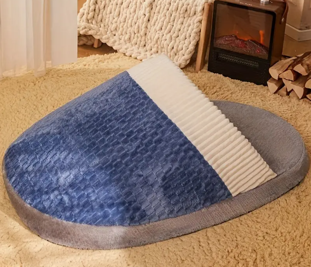 Gezellige Pantoffelvormige Kattenbed – Warm Pluche Bed met Afneembare Hoes & Antislip | Voor Katten & Kleine Honden | Schattige Huisdecoratie
