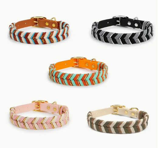 Verstelbare PVC hondenhalsband PAUL in verschillende maten en kleuren.