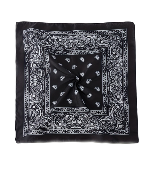 Opgevouwen katoenen bandana voor honden en katten, formaat 55x55 cm.
