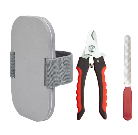 Elektrische hondennagelvijlset met stille klauwgrinder, inclusief vijl, knipper en pad – veilig en comfortabel voor honden en katten.
